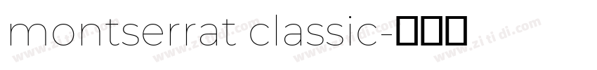 montserrat classic字体转换